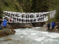 Mountain Wilderness protestiert an der Eisenbreche
