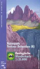 Geologische Wanderkarte Naturpark Sextner Dolomiten
