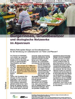 BürgerInnen, Grundbesitzer und ökologische Netzwerke im Alpenraum