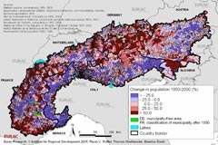 Maps of the Alps available for download from the EURAC Project homepage