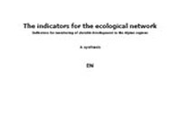 The indicators for the ecological network
