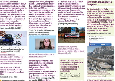 Revue de presse sur Milan-Cortina 2026