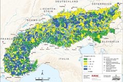 Base de données sur l'évolution des communes de l'espace alpin