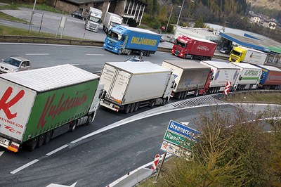 Le col du Brenner, point noir du trafic de transit