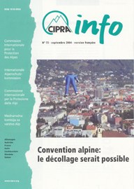 Cipra-Info 73 : Convention alpine: le décollage serait possible