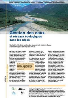 Gestion des eaux et réseaux écologiques dans les Alpes