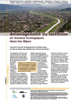 Aménagement du territoire et réseaux écologiques dans les Alpes