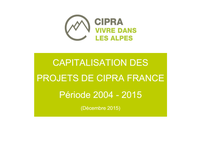 Capitalisation des projets de CIPRA France - Période 2004 - 2015