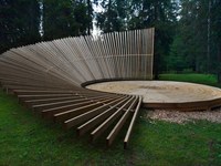 Da foresta devastata a piattaforma artistica