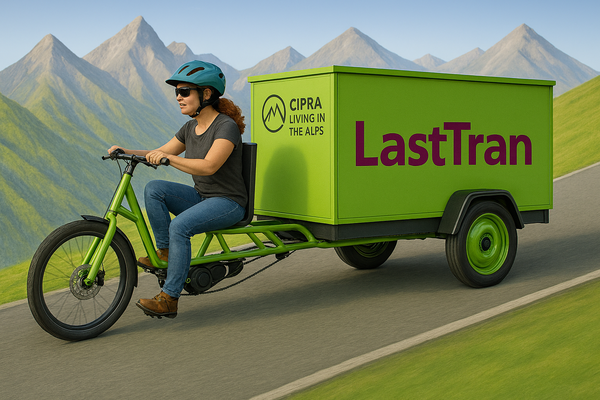 Puntuale e a impatto climatico zero: il transito alpino in bici da carico