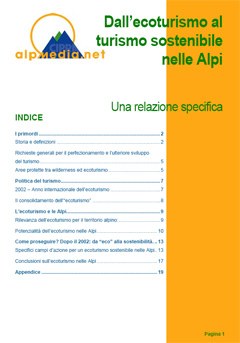 Dall'ecoturismo al turismo sostenibile nelle Alpi